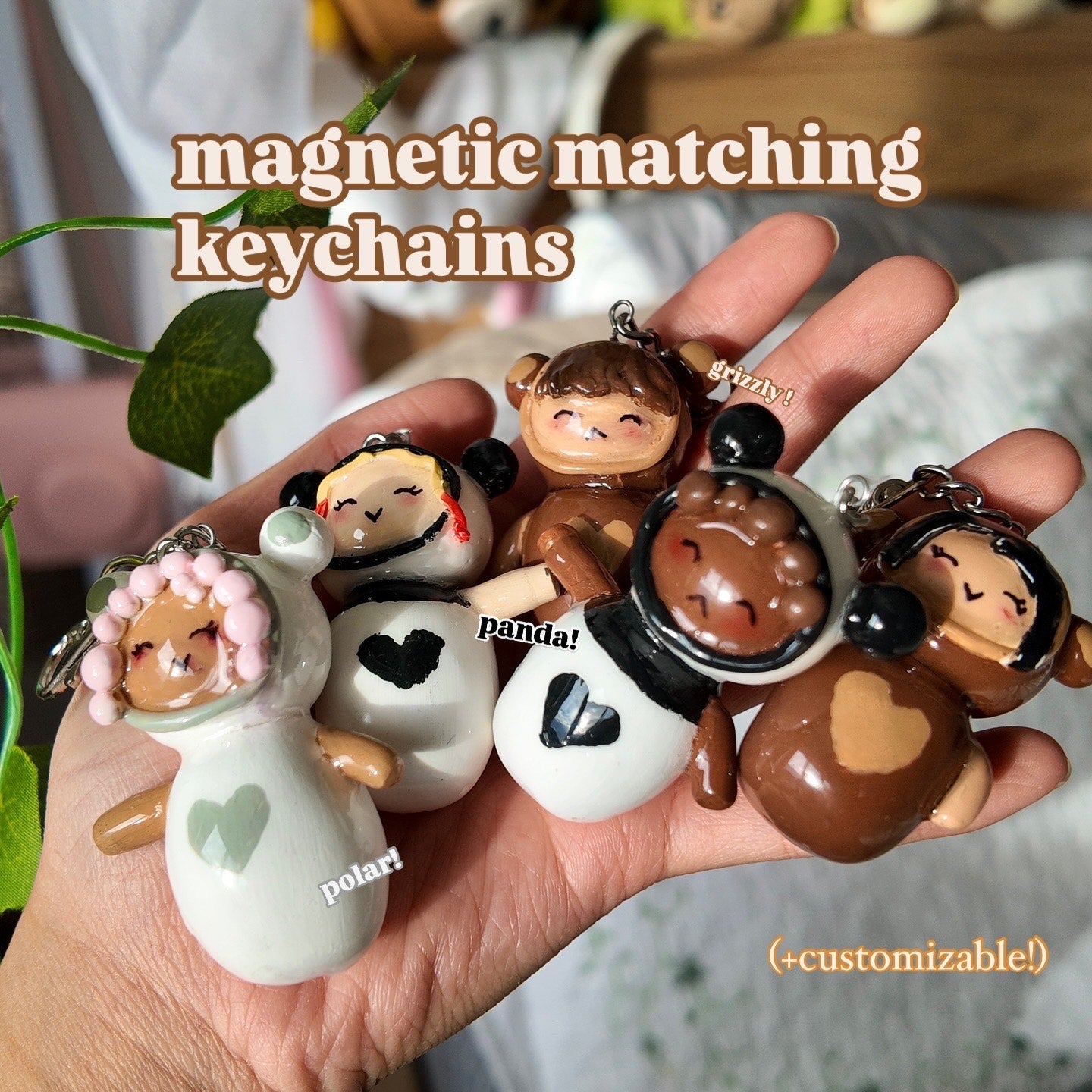 Magnetic Bear Keychains